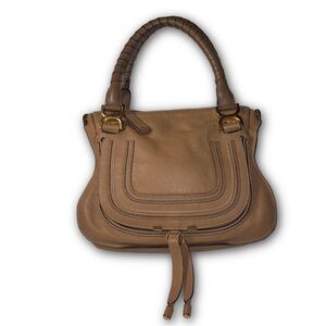 Chloé Marcie Medium Satchel – Tan Leather